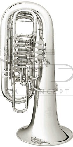 B&amp;S Tuba F Perantucci 3100W-2-0GB PT-12, (4+2), posrebrzana, z futerałem