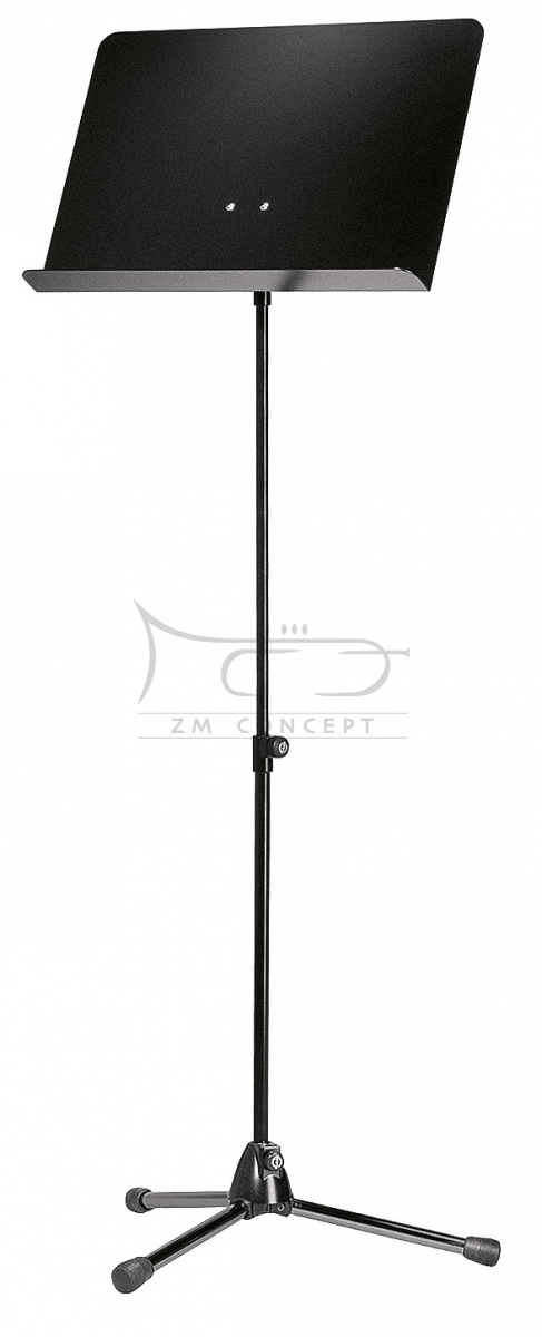 K&amp;M 11818 (118/1) pulpit do nut KM, statyw metalowy czarny, płyta aluminiowa czarna