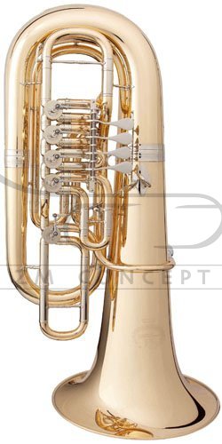 B&amp;S tuba F Perantucci 30991-1-0GB, lakierowana, z futerałem gig-bag