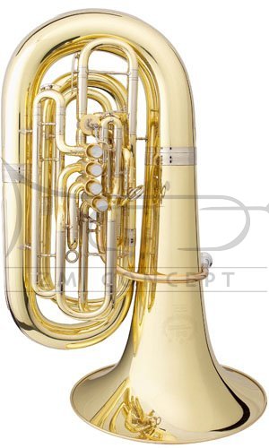 B&amp;S tuba C Perantucci 4197-1-0GB PT-20P, lakierowana, z futerałem