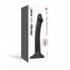 Silicone Bendable Dildo Double Density Black S