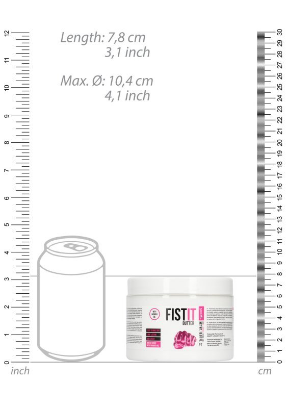 Lubrykant na bazie wody z dodatkiem olejku Shots Fist It Butter 500ml