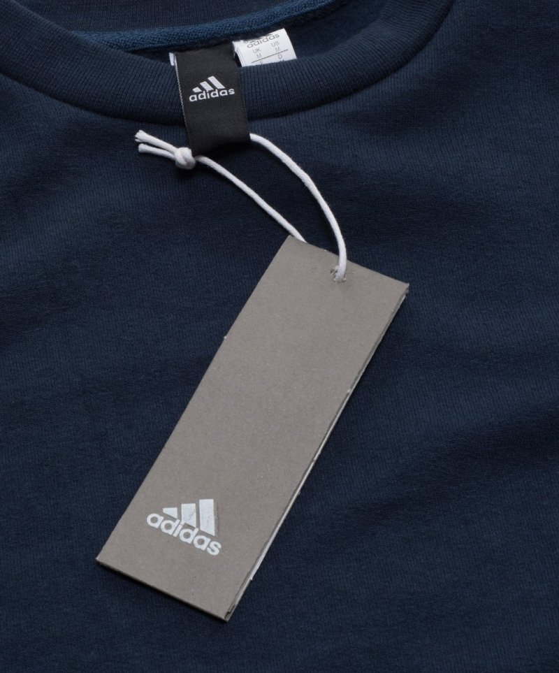 Adidas granatowa bluza męska Essentials 3-Stripes Crew BQ9644