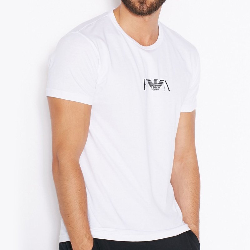 Emporio Armani t-shirt koszulka męska biała