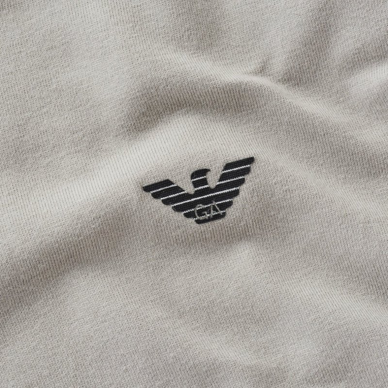 Emporio Armani t-shirt koszulka męska szara v-neck