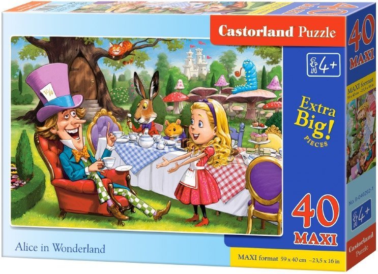 Puzzle 40 Maxi Castorland B-040292 Alicja w Krainie Czarów
