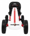 Gokart ABARTH na pedały dla dzieci Biały + Koła EVA + Hamulec ręczny + Wolny bieg