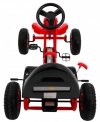 Gokart Champion na pedały dla dzieci 3+ Czerwony + Pompowane opony + Regulowane siedzisko + Ręczny hamulec