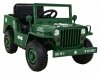 Autko Wojskowe Retro dla dzieci Zielony + Napęd 4x4 + Pilot + 2 Bagażniki