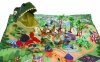 Zestaw figurek Świat dinozaurów dla dzieci 3+ Głowa dinozaura + mata krajobrazowa