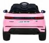 Range Rover Evoque na akumulator dla dzieci Różowy SUV + Pilot