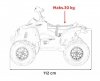 Quad Maverick ATV Niebieski