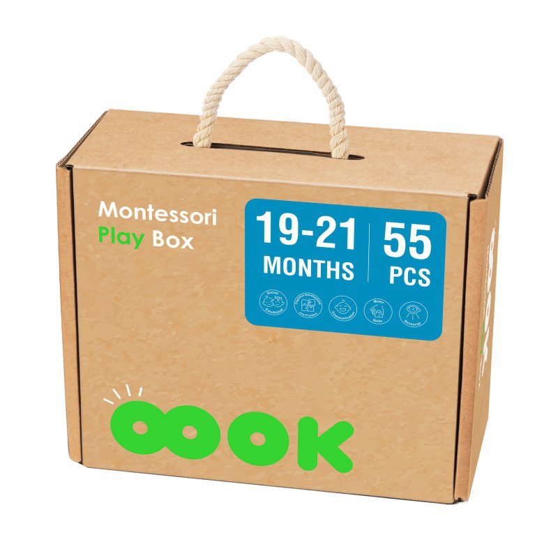 TOOKY TOY Box Pudełko XXL Montessori Edukacyjne 7w1 Sensoryczne 19-21 Mies.