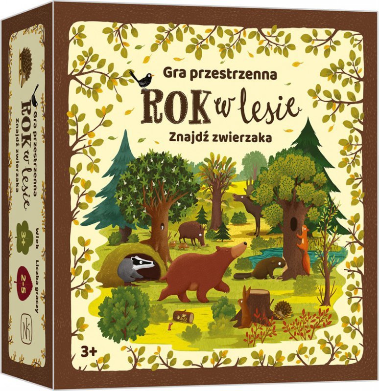Nasza księgarnia Gra Rok w lesie. Znajdź zwierzaka