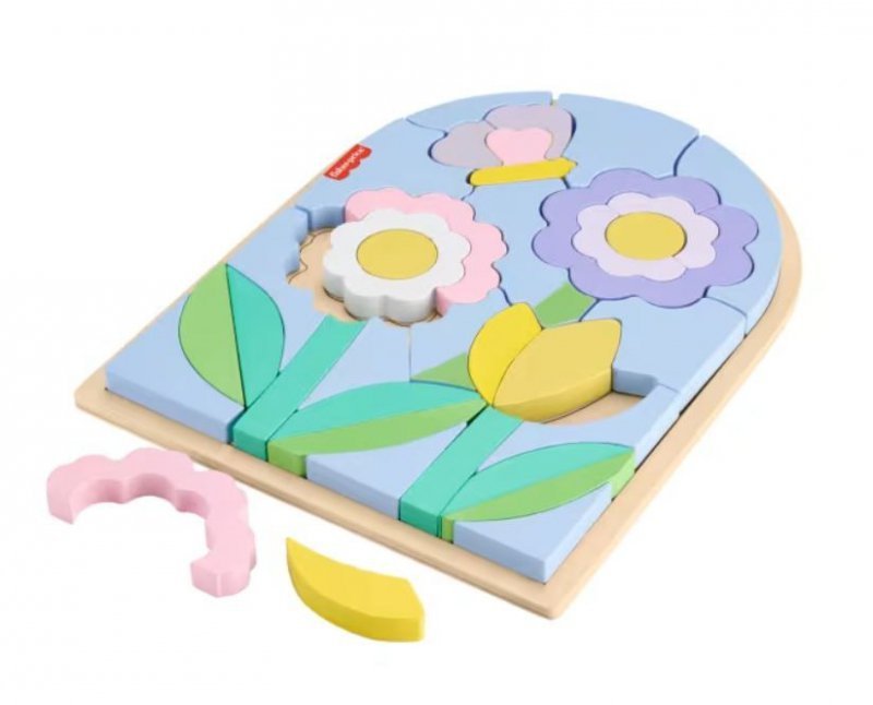Fisher Price Układanka drewniana Kwiaty