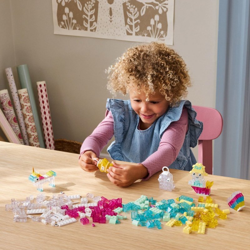 LEGO Klocki Classic 11040 Magiczny zestaw z przezroczystymi klockami