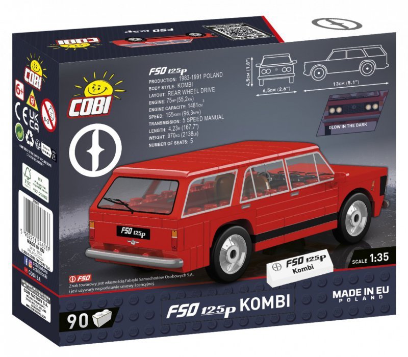 Cobi Klocki Klocki FSO 125p kombi 90 klocków