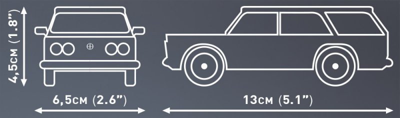 Cobi Klocki Klocki FSO 125p kombi 90 klocków