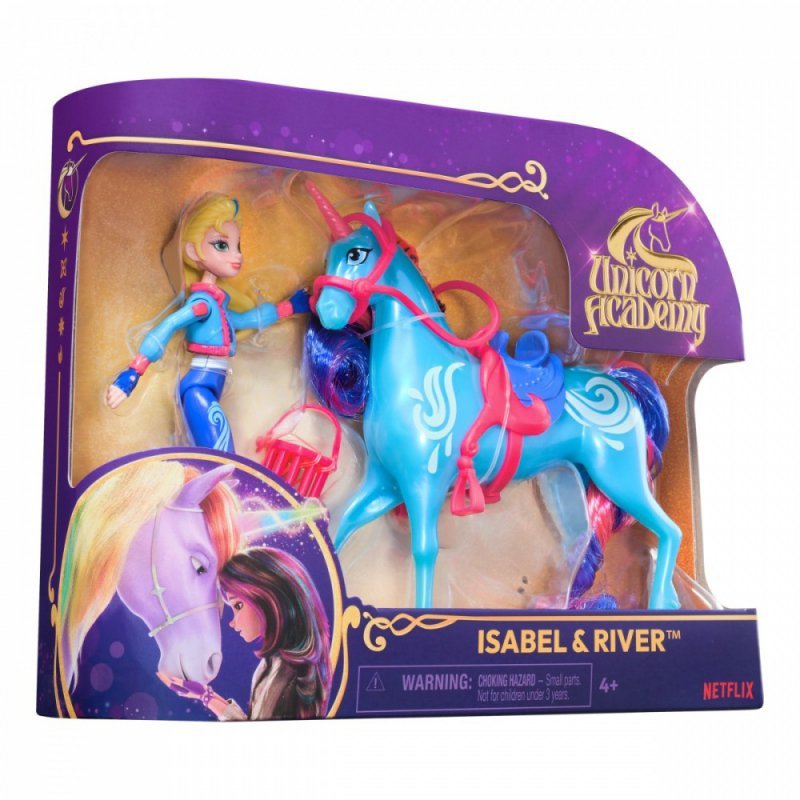 Spin Master Figurki Akademia Jednorożców Lalka Isabel i jednorożec River