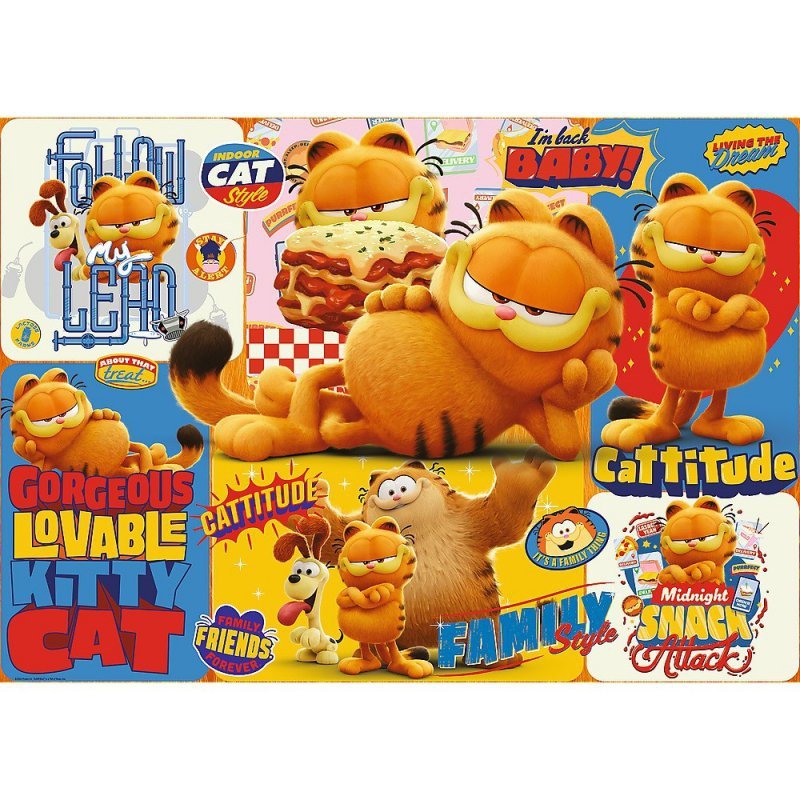 Trefl Puzzle 1000 elementów Garfield przygody
