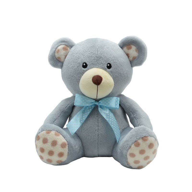 TULILO Maskotka Miś kropek szary 30 cm