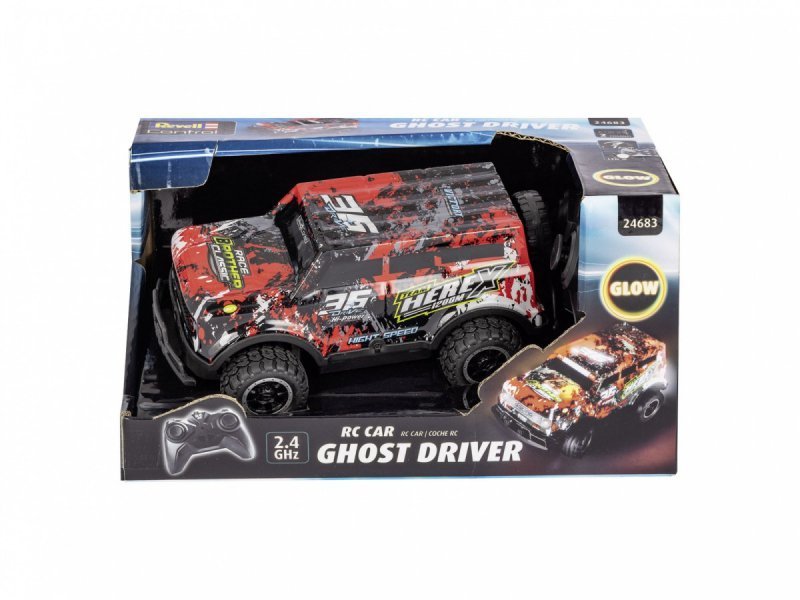 Revell RC Auto zdalnie sterowane RC Car Ghost Driver - czerwone