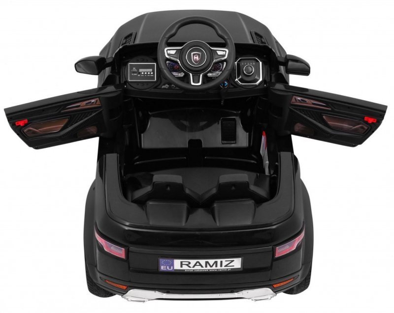 Autko Rapid Racer elektryczne dla dzieci, Czarny SUV + Pilot