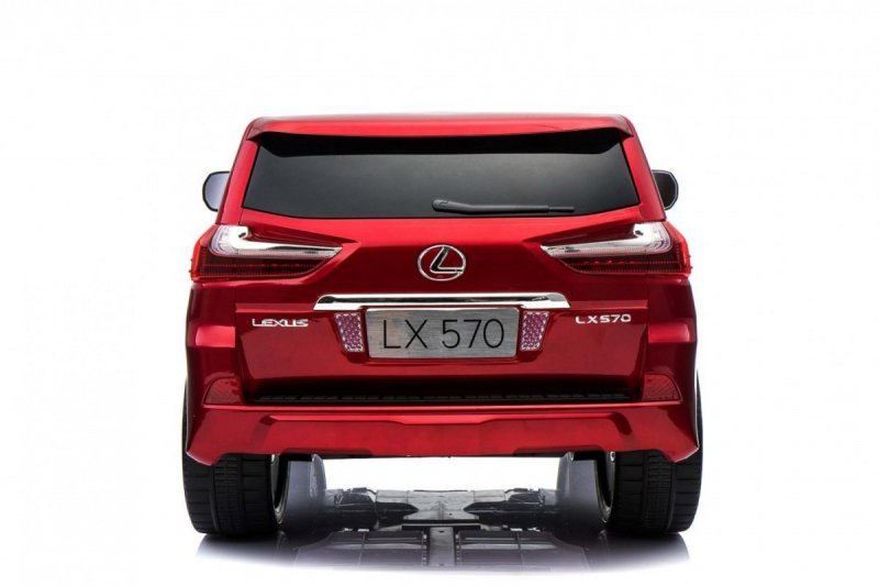Lexus LX570 Lakierowane Autko dla 2 dzieci Czerwony SUV + Pilot
