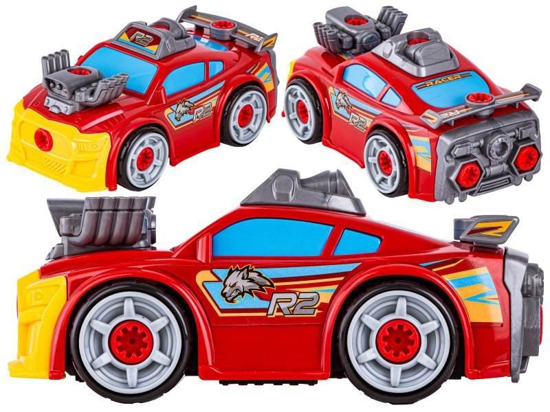 Sportowy, Terenowy Samochód do rozkręcania i skręcania 3w1 TUNING + Wkrętarka Monster Truck