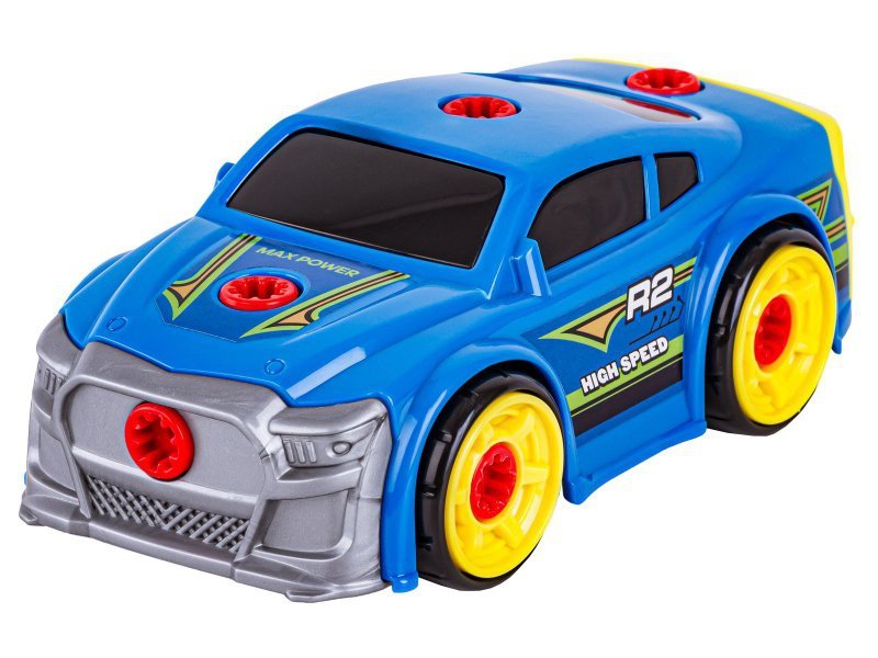 Sportowy, Terenowy Samochód do rozkręcania i skręcania 3w1 TUNING + Wkrętarka, Monster Truck