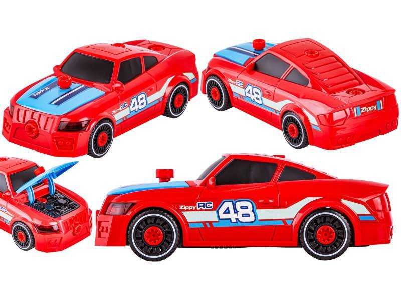 Sportowy Samochód do rozkręcania i skręcania 2w1 TUNING + Wkrętarka