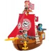 Ecoiffier Abrick Klocki Zestaw Statek Piracki z figurkami piratów 23 el.