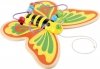 SMALL FOOT Pull-along Toy and Bead Chaser Butterfly - motylek na kółkach do ciągnięcia
