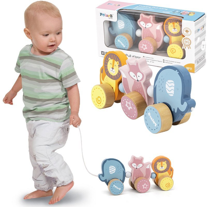 Zabawki 12 18 Miesięcy Blog Drewniana zabawka zwierzątka do ciągnięcia Viga Toys - Ciągnij Pchaj