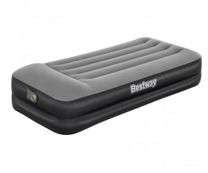 Bestway 67401 Materac dmuchany turystyczny z wbudowaną pompą powietrza Tritech Twin  1.91m x 0.97m x