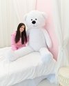 DUŻY MIŚ PLUSZOWY 220cm PLUSZAK MASKOTKA GIGANT - BIAŁY
