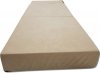 MATERAC TURYSTYCZNY SKŁADANY FOTEL 200x70x15cm - 2 w 1 BEŻOWY