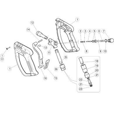 Pistolet RL30 M22 M - 1/4&quot; F
