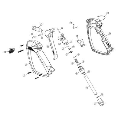 Pistolet AL55 M22 M - KEW z przedłużką