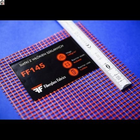 Siatka elewacyjna 145g rolka 25 m2 Fiberglass