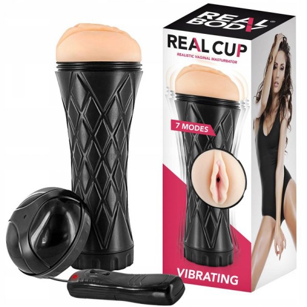 Real Cup wibrujący masturbator jak wagina