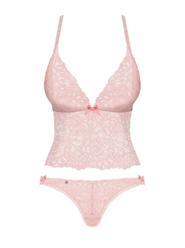 Delicanta Obsessive top i figi różowe L/XL