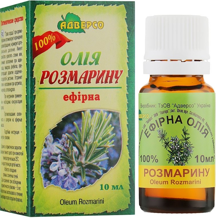 Olejek Rozmarynowy, 100% Naturalny Adverso, 10ml