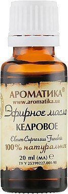 Olejek Cedrowy, 100% Naturalny, Aromatika, 20ml