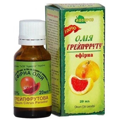 Olejek Grejpfrutowy, 100% naturalny Adverso, 20 ml