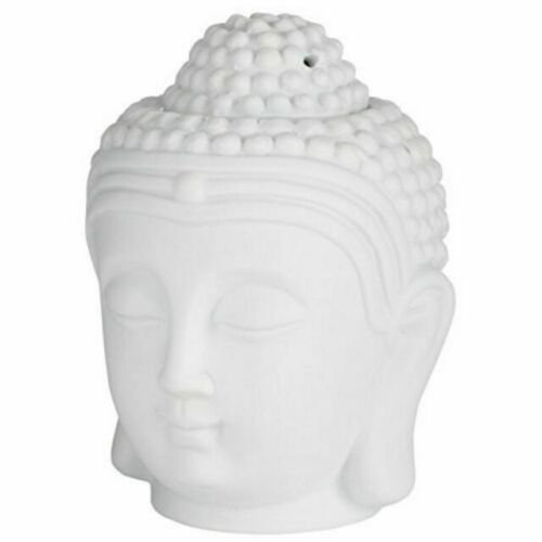 Głowa Buddy Kominek Zapachowy Ceramiczny, Biały