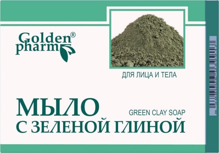 Mydło z Zieloną Glinką, Goldenpharm, 70 g