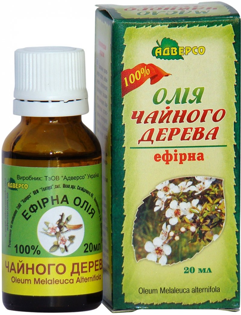 Olejek z Drzewa Herbacianego, 100% Naturalny, Adverso, 20ml