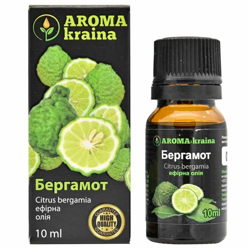 Olejek Eteryczny Bergamotowy, Naturalny, AROMA kraina, 10ml