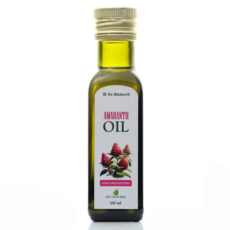 Olej Amarantusowy, Tłoczony na Zimno, Dr.Biokord, 100ml
